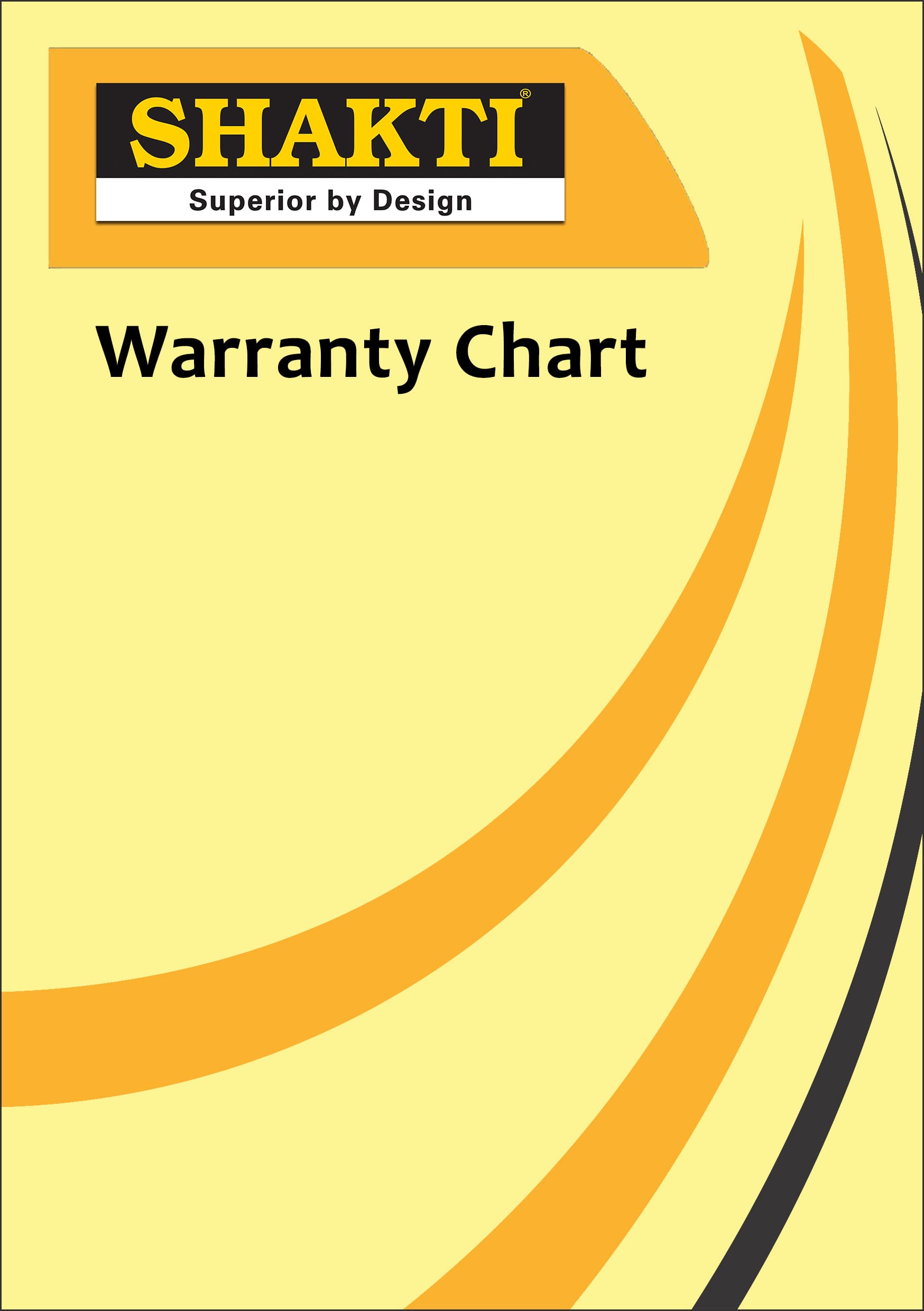 Shakti Water Tank waranty chart